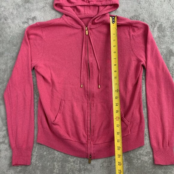 Lauren Ralph Lauren Jacket Women XS Pink Full Zip-Up Hoodie Knit Casual Preppy - Picture 2 of 11